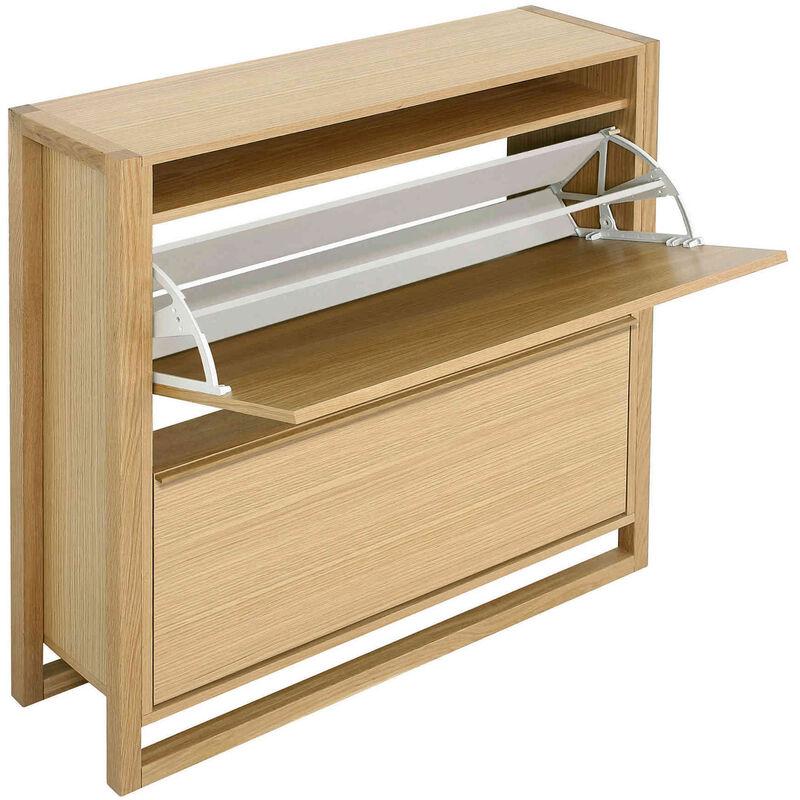 Bibliothèque à 6 Marches Avec Portes En Métal Et Bois - Dimensions 90,5x89x29 Cm | Rangement Spacieux, Design Sobre