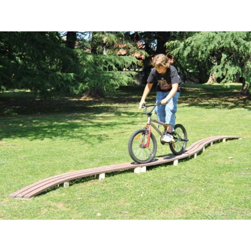 Module pour circuit VTT - Passerelle courbée pour parcours sportif urbain_0