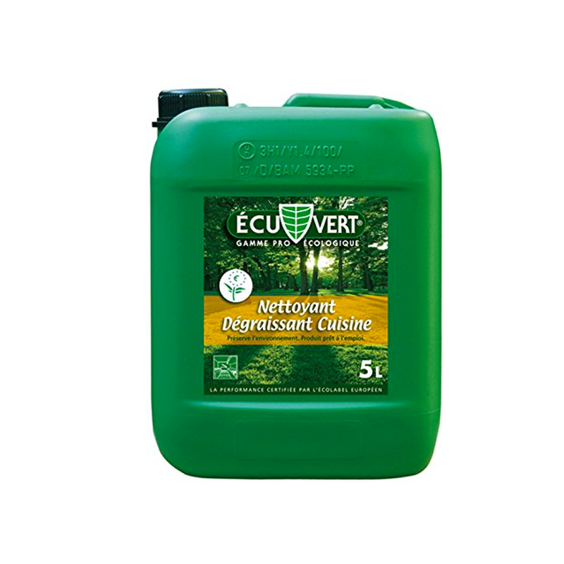 Nettoyant dégraissant pour cuisine certifié Ecolabel - PECO25 - Disponible en pulvérisateur 750ml ou bidon 5L_0