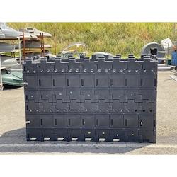 PLAST'UP ROTOMOULAGE Blindage de fosses cimetière  2,12x0,98 x1,95 m - NOIR - noir 0036336945692_0