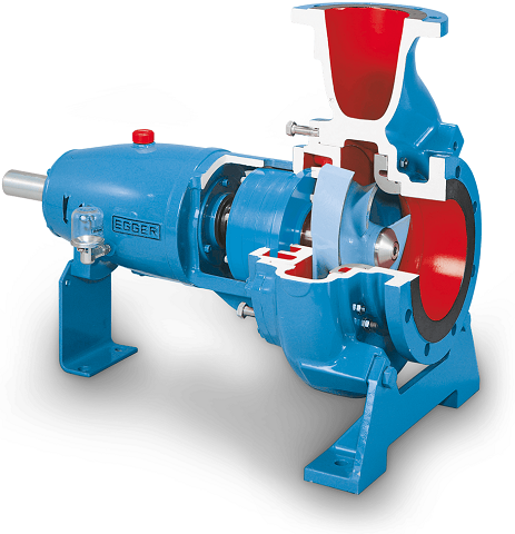 Pompe centrifuge horizontale roue semi-ouverte pour liquides chargés et aérés_0