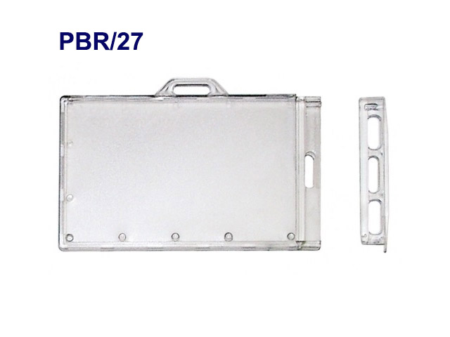 Porte-badges sécuritaire à clé - Modèle Horizontal ou Vertical - ref PBR/27_0