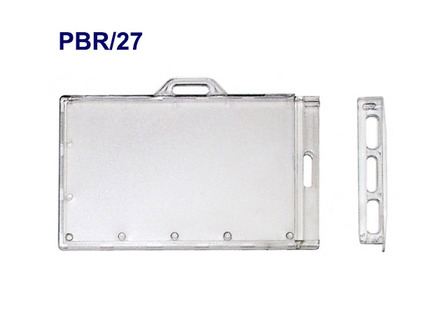 Porte-badges sécuritaire à clé - Modèle Horizontal ou Vertical - ref PBR/27 - Vendu par lot de 100_0