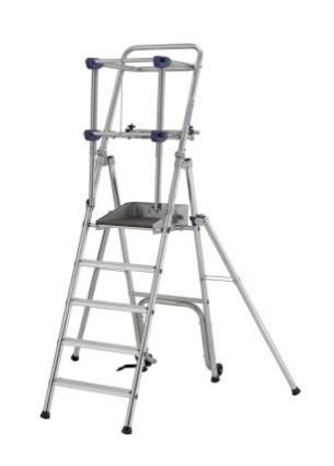 Profort garde-corps repliable - Plateforme de travail en aluminium Tubesca - Hauteur d'accès de 2,70m à 3,16m_0