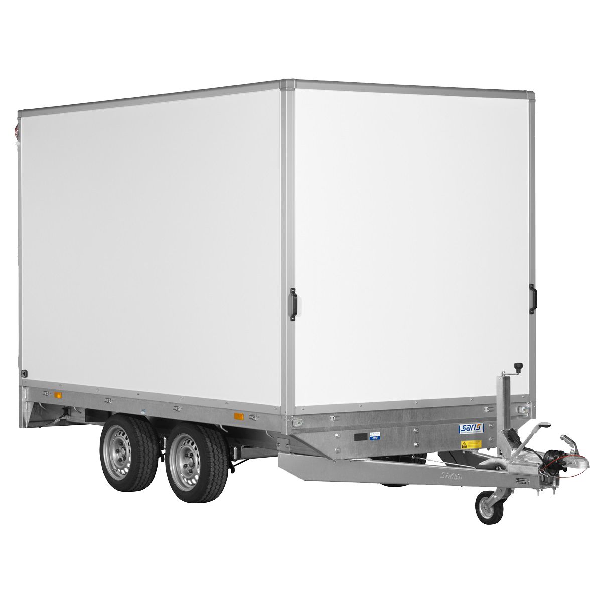 PS1520 - Remorque fourgon en bois Saris - 2000 kg - Double essieu - Freinée_0