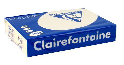 PAPIER COULEUR IVOIRE A4 160 G CLAIREFONTAINE TROPHÉE COULEURS PASTEL - RAMETTE DE 250 FEUILLES