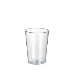 Starpak Gobelet réutilisable PP 0,1 l Ø 5,2 cm · 7,4 cm translucide (1400 unités) PAPSTAR - transparent 16134_0