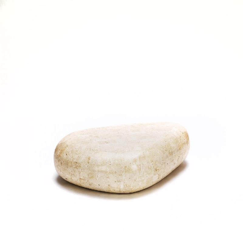Stones Sasso Big Table Basse (74X123X27H) En Pierre Fossile Beige - beige 8033959233368_0