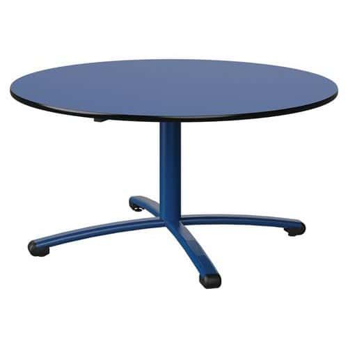 TABLE MALIBU Ø 120 T3 PC STRA BLEU U525/NOIR BLEU 5005