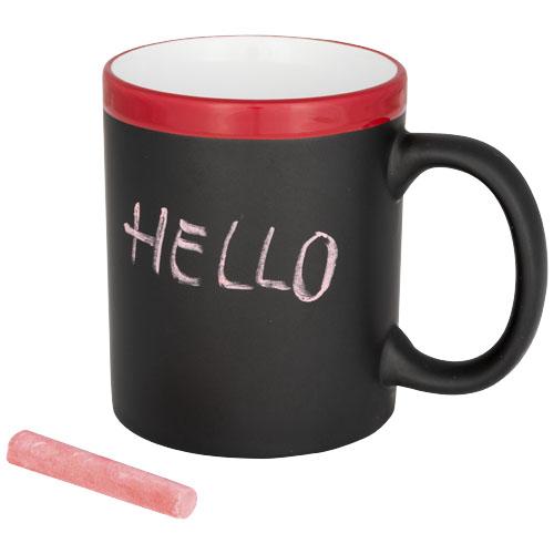 Tasse d'écriture Chalk 250ml - finition tableau noir avec craie incluse - en céramique_0