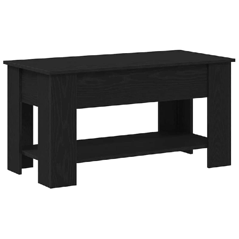 VidaXL Table basse Chêne noir 101 x 49 x 52 cm Bois d'ingénierie Modèle Diamant - 862764_0