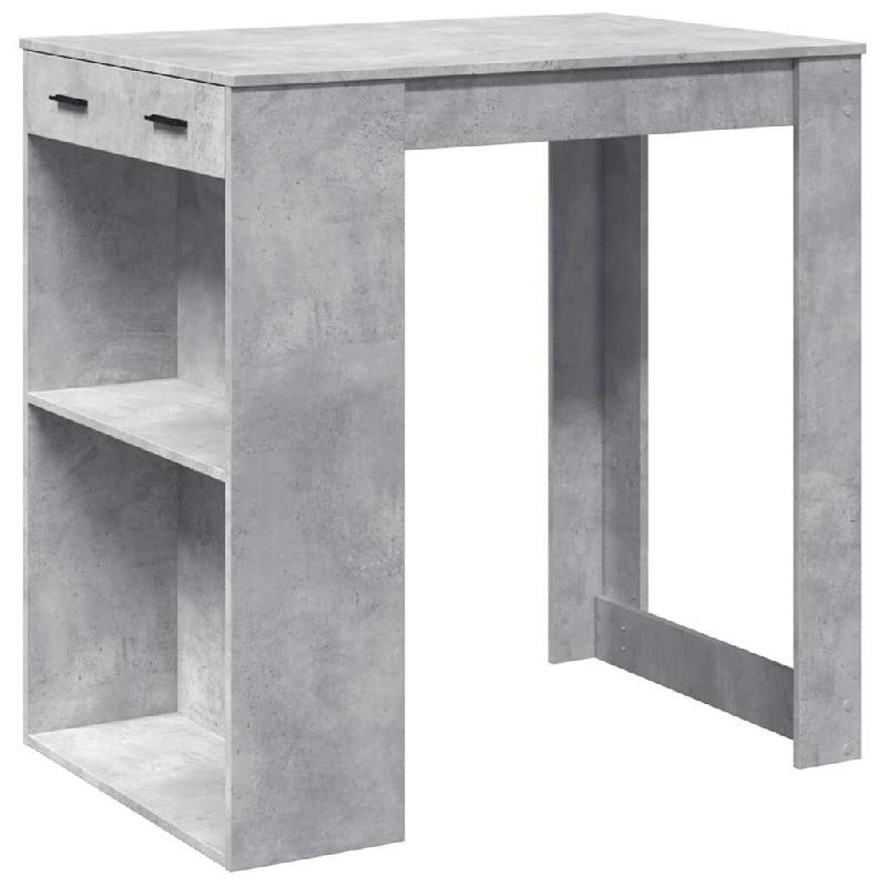 VidaXL Table de bar gris béton 102x70x103,5 cm bois d'ingénierie Modèle Sirius Urban - gris 3309324_0