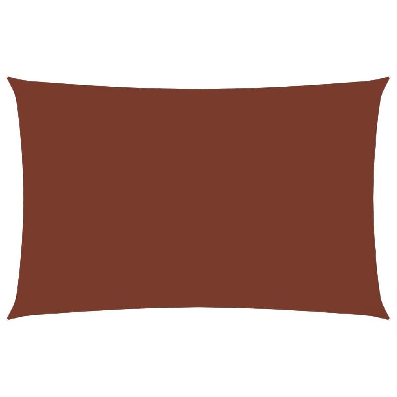 VidaXL Voile de parasol tissu oxford rectangulaire 4x7 m terre cuite Modèle Aéris Élite - rouge 135383_0