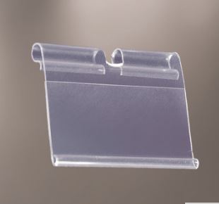 137007 - Porte-étiquette sur broche métal - fond transparent ou blanc - encoche 8 ou 11 mm_0