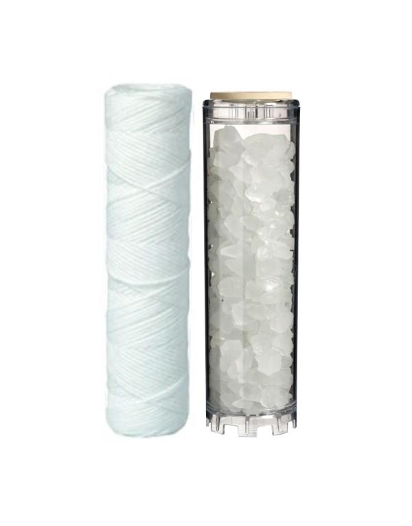 240229 - Pack de 2 cartouches filtrantes - anticalcaire et bobinée 70 mm - compatibilité APIC, CPED, Aquawater, Equation_0
