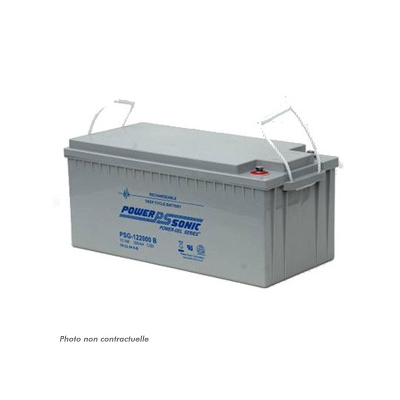 Batterie solaire rechargeable Power Sonic PSGL122000 - Type GEL 12V 200Ah - étanche et sans entretien_0