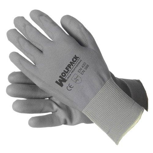WOLFPACK 15031042 - Gants de manutention en polyuréthane et nylon Seattle 7'' (par paire)_0