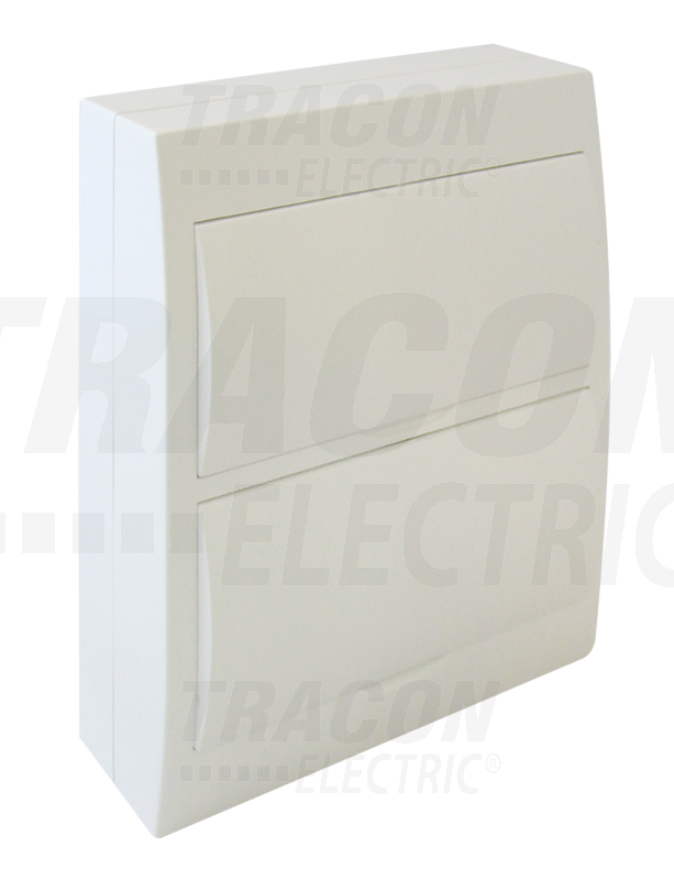 Boîte de distribution en saillie - Cache blanc - Rail N-PE 2×12 (24) modul - IP40 - Dimensions 330×270×75mm_0