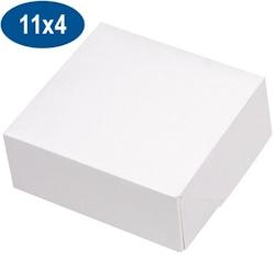 Firplast Boite pâtissière en carton blanche 110 x 40 mm - blanc 3700466000527_0
