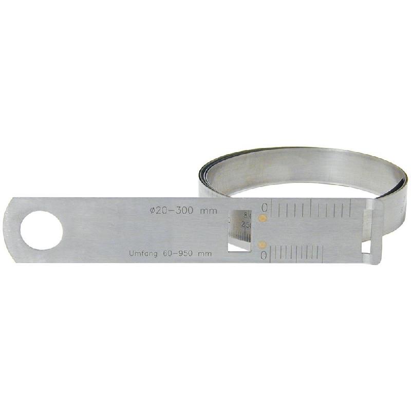 Circomètre à ruban en acier - diamètres de 20 à 2300 mm - lecture au 0,1 mm - Référence 627596_0