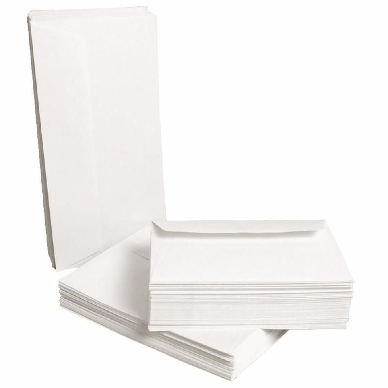 CLAIREFONTAINE ENVELOPPE BLANCHE CLAIREFONTAINE FOREVER -  - 110 X 220 MM - AVEC FENÊTRE 35 X 100 MM - 80 G/M2 - BOÎTE DE 500