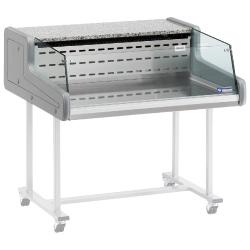 Comptoir vitrine réfrigéré - vitre self-service - Super/10-ZS - acier inox AISI 304 - dégivrage automatique_0