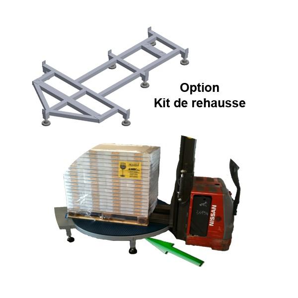 Kit de rehausse ECOPLAT FRD - Filmeuse banderoleuse pour gerbeurs électriques avec plateau tournant et porte bobine à frein débrayable_0