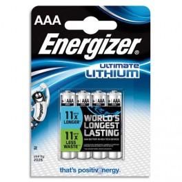 ENERGIZER BLISTER DE 4 PILES AAA L92 UTIMATE LITHIUM