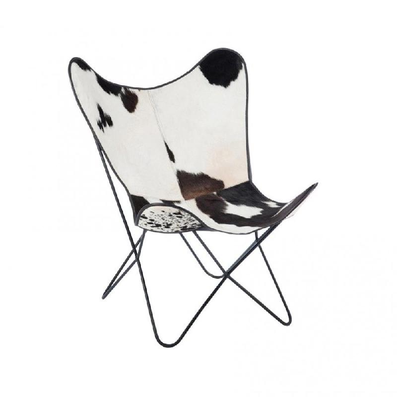 FAUTEUIL EN CUIR LOULOU / PEAU DE VACHE_0