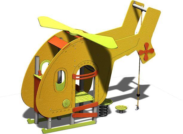Structure de jeu hélicoptère gamme transport hel01 - Âge 2 à 6 ans - Capacité 11 enfants_0