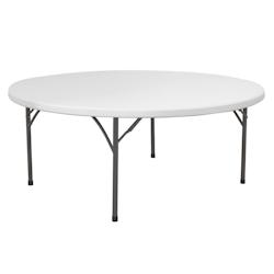 Hendi Table pliante de haute qualité pour buffet ou salon Ø1500mm - matière synthétique 810996_0