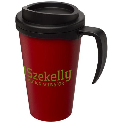 Mug isolant Americano® grande 350 ml - double paroi avec couvercle à visser et poignée intégrée_0