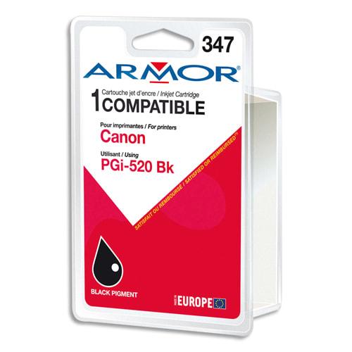 Armor cartouche compatible jet d'encre noir canon pgi-520 b12464r1_0