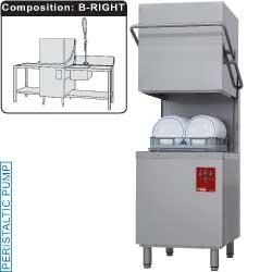 Pack lave vaisselle professionnel a capot : table entrée ou sortie, table de prelavalage droite avec douchette active wash - 015-25D/6/B-D_0