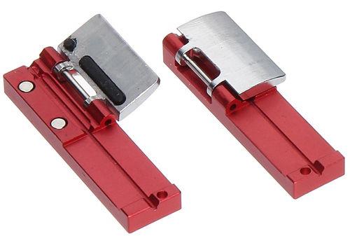 PAIRE DE SUPPORT DE FIBRES 900UM (LOOSE TUBE TYPE), ROUGES - POUR EASYSPLICER