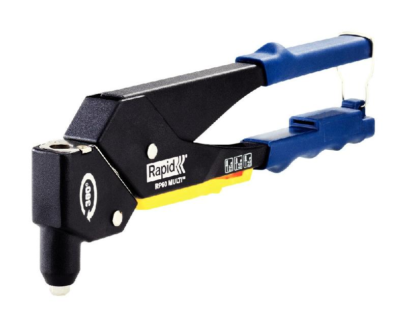 Pince à riveter RP60 MULTI métal noir/bleu/jaune Ø3,2/4/4,8 mm Rapid - multicolore métal 5001128_0
