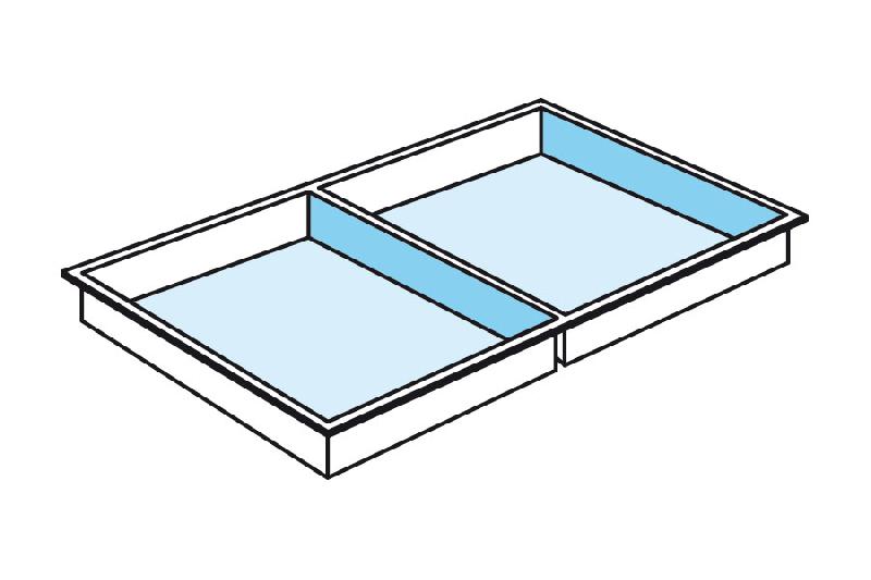 Plateau de compartimentage 2 cases pour tiroir tp6_0