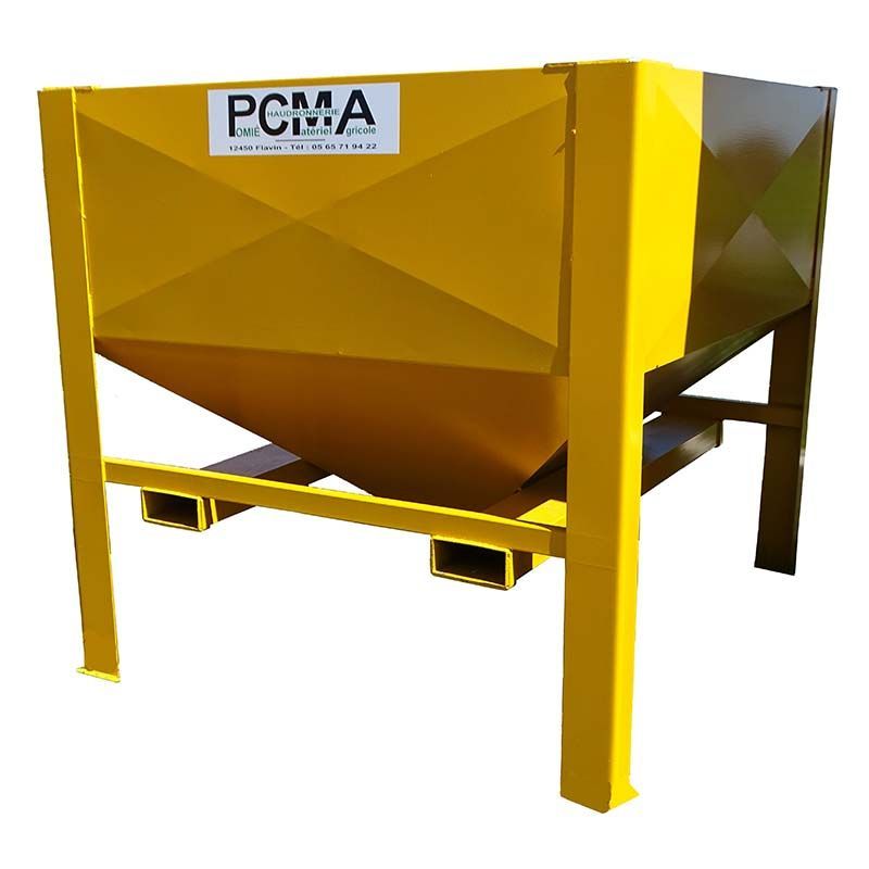 Silo de stockage transpaléttable avec trappe supplémentaire pour aliments et céréales 2 m³ - ST_2 PCMA_0
