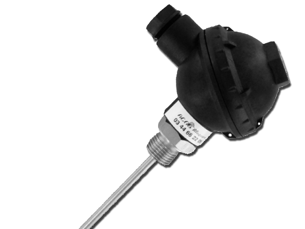 Sonde de température MRST T22 - raccord fixe sous tête - Pt100 Classe B - sortie tête PVC à visser_0