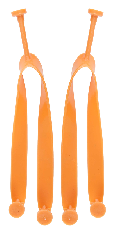 Tongs publicitaires personnalisables en PE avec brides en PVC - couleur orange - quantité minimale 50 paires_0
