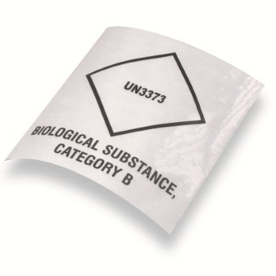 UN3373 - Étiquettes médicales et pharmaceutiques translucides - DaklaPack - 110x99 mm - P620/P650 compatibles_0