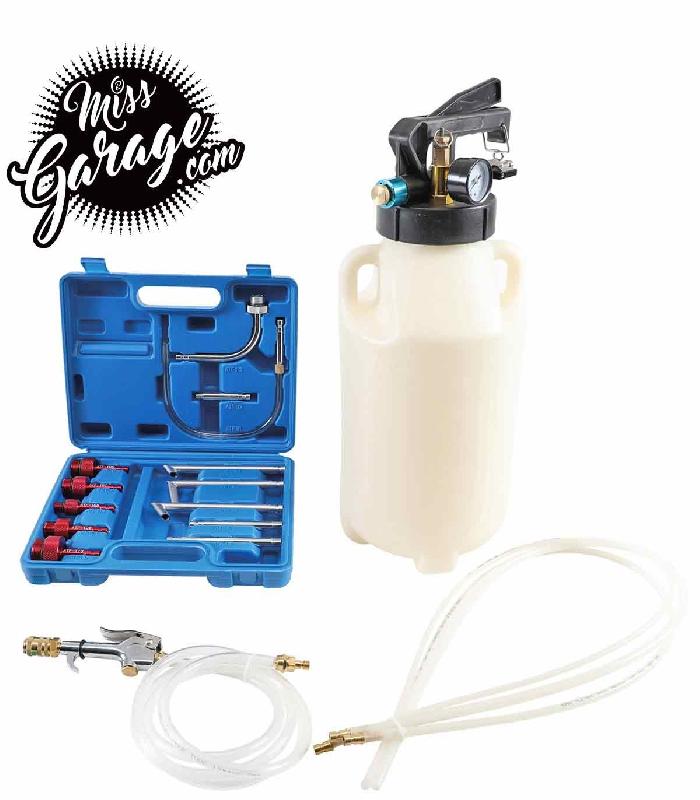 Vidangeur/remplisseur pneumatique d'huile de boîte - MissGarage.com - Adaptateurs multiples pour véhicules et réservoir 6000 cm³_0