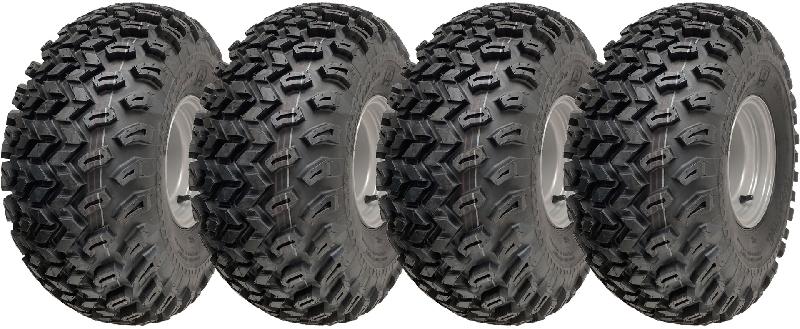 22x11.00-8 Utility ATV Tyre P334 Grass Wheel 4ply 100mm PCD Steel Rim (Set of 4)_0