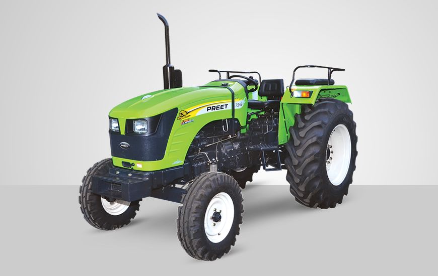 Tracteur agricole PREET 7549 - 75 HP - 2RM avec fonctionnalités avancées_0