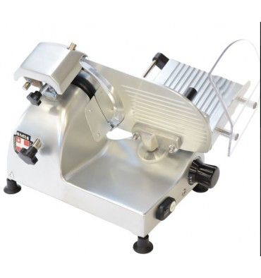 949267 - Trancheuse à viande professionnelle - Chariot aux normes CE - Capacité de coupe 245x170mm - Épaisseur réglable de 0 à 15mm_0