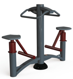 Appareil de fitness de plein air  - twister assis double  S0205A_0