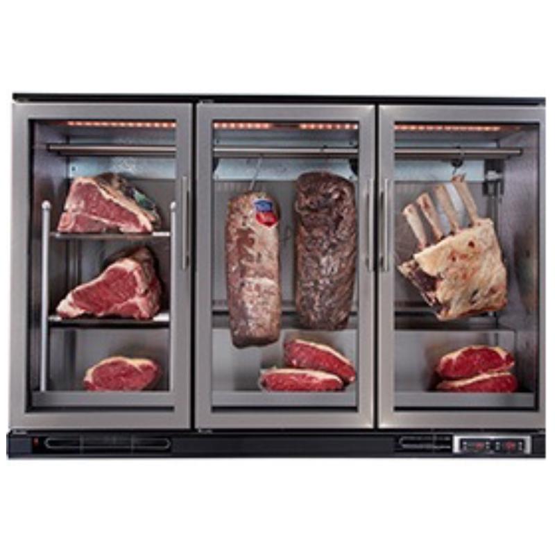 Armoire de maturation pour viande - 3 portes - tout inox AISI 304 - réfrigération M1 (-2°C / +8°C)_0
