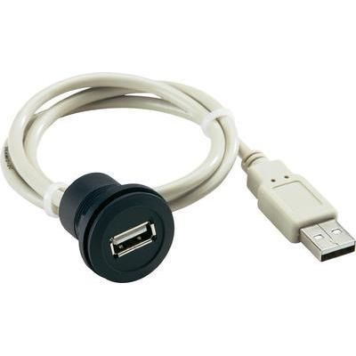 CORDON EMBASE FEMELLE USB 2.0 TYPE A VERS MÂLE USB 2.0 TYPE A 150 CM SCHLEGEL RRJ_USB_SW_150CM