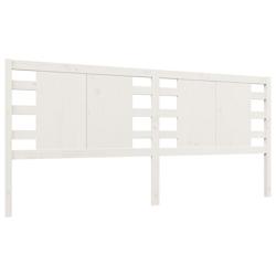 Décoshop26 - Tête de lit accessoire couchage chambre à coucher meuble 206 x 4 x 100 cm bois de pin blanc TDL0203714 - blanc 3000699688005_0