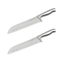 Ensemble de 2 Couteaux de cuisine Santoku lame de 18 cm Nirosta Star - 3176239931983_0